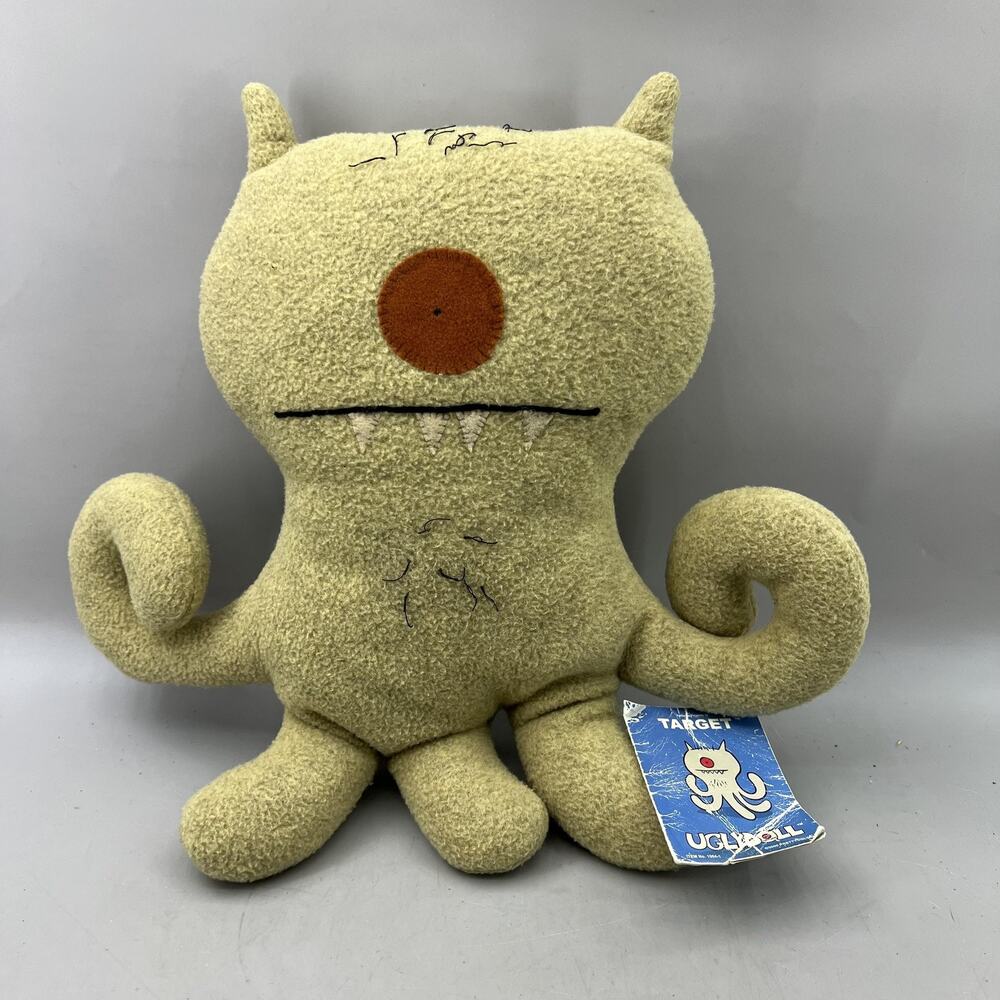 Vintage Uglydoll Target Grandpa Small Plush Light Green Monster Toy 2003 W Tag